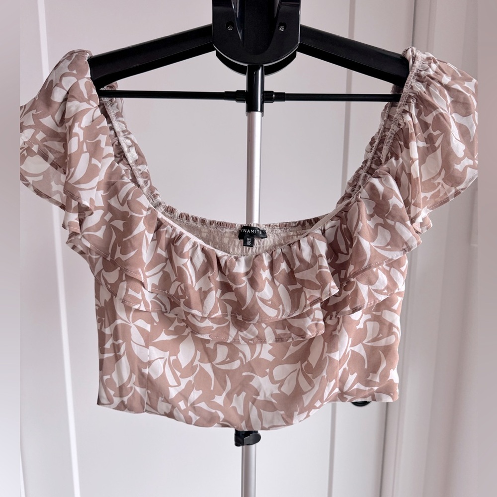 Dynamite off the shoulder blouse.